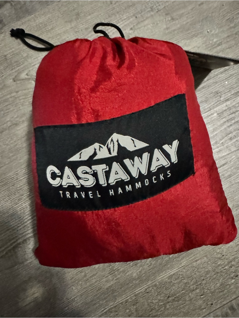 Castaway Red Travel Hammock and Bag